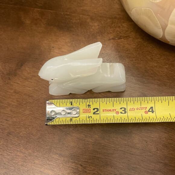 Carved Onyx bunny rabbit Asian - Picture 7 of 9